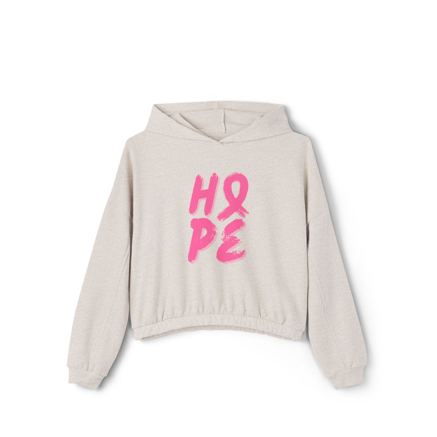 Women's Breast HOPE! Cinched Bottom Hoodie