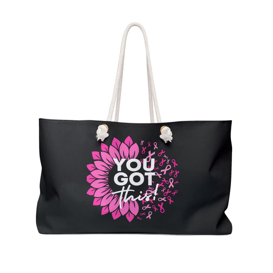 You Got This! Weekender Bag - Breast Cancer  Encouragement Gift