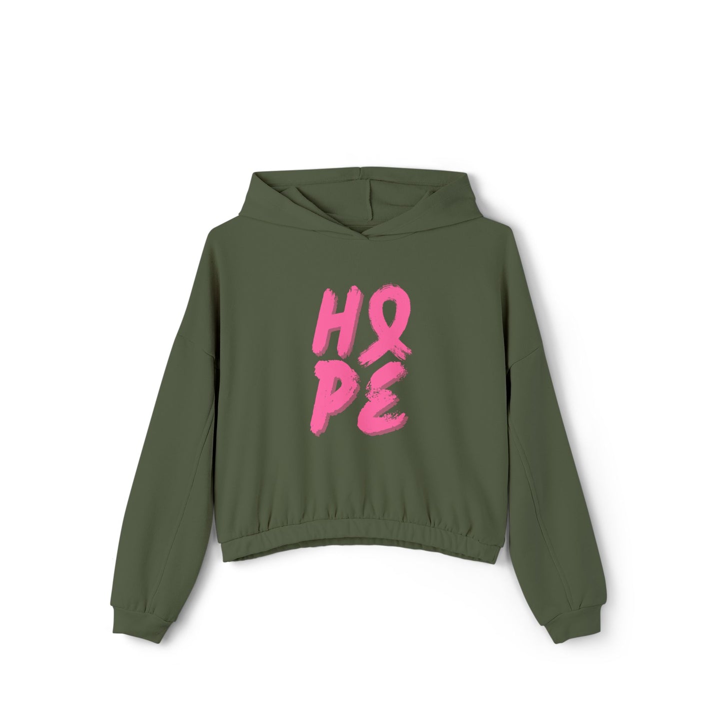 Women's Breast HOPE! Cinched Bottom Hoodie